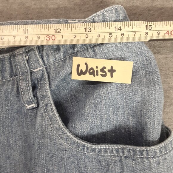 Vintage Christopher & Banks Jean Crop Pants Sz 10 Fall Y2K Pockets Zip/Button - Picture 10 of 13